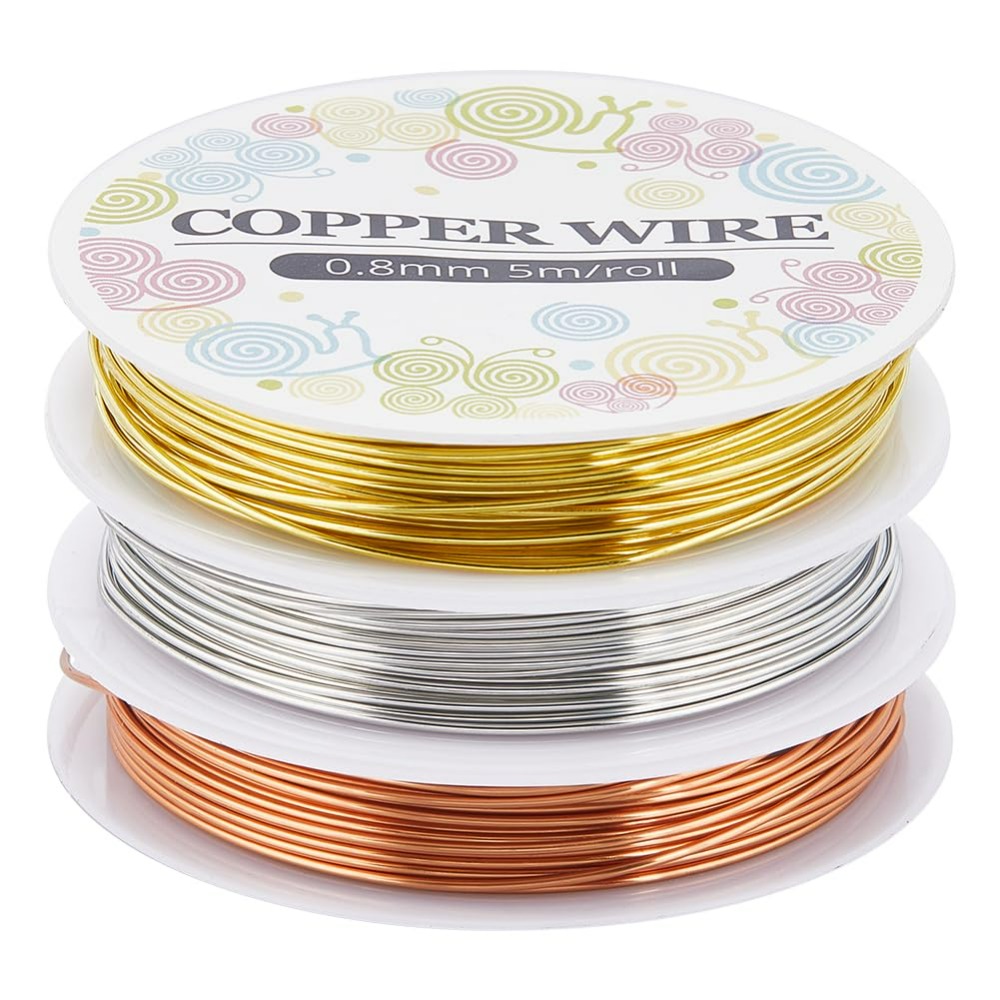 Jewelry Making Materials Wholesale - 12.8M Copper Jewelry Wire 0.8mm 20