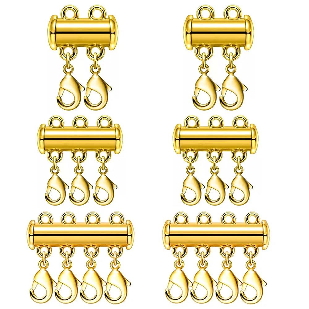 Jewelry Making School - 2pcs Multi Strand Necklace Layer Lobster