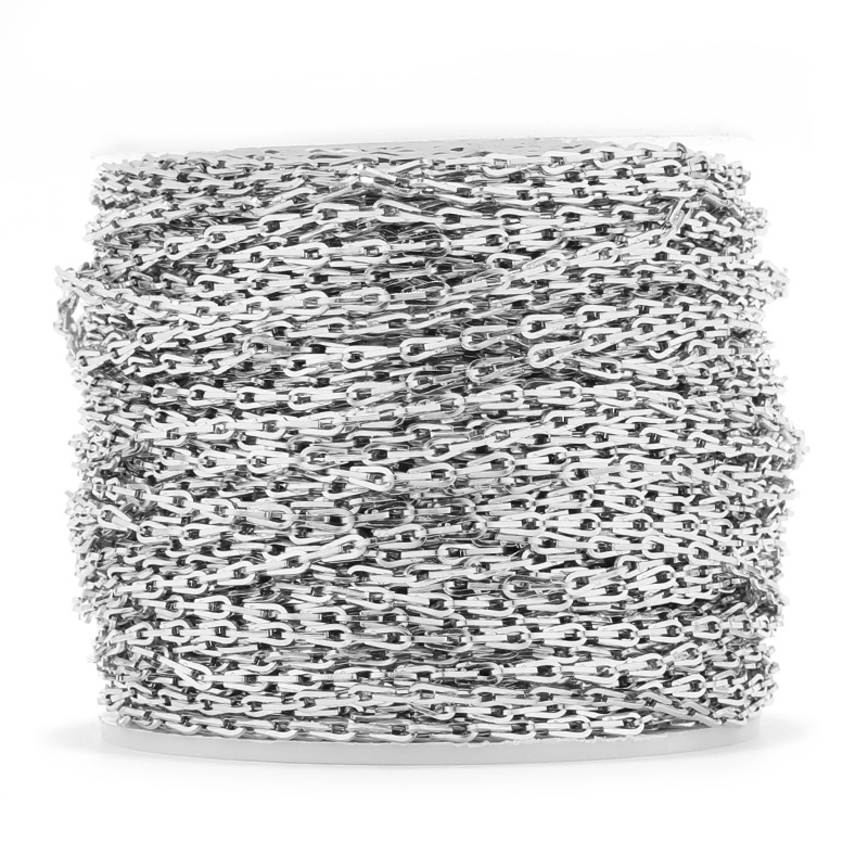1 Meter Stainless Steel Rolo C - Jewelry Making Paris review and price