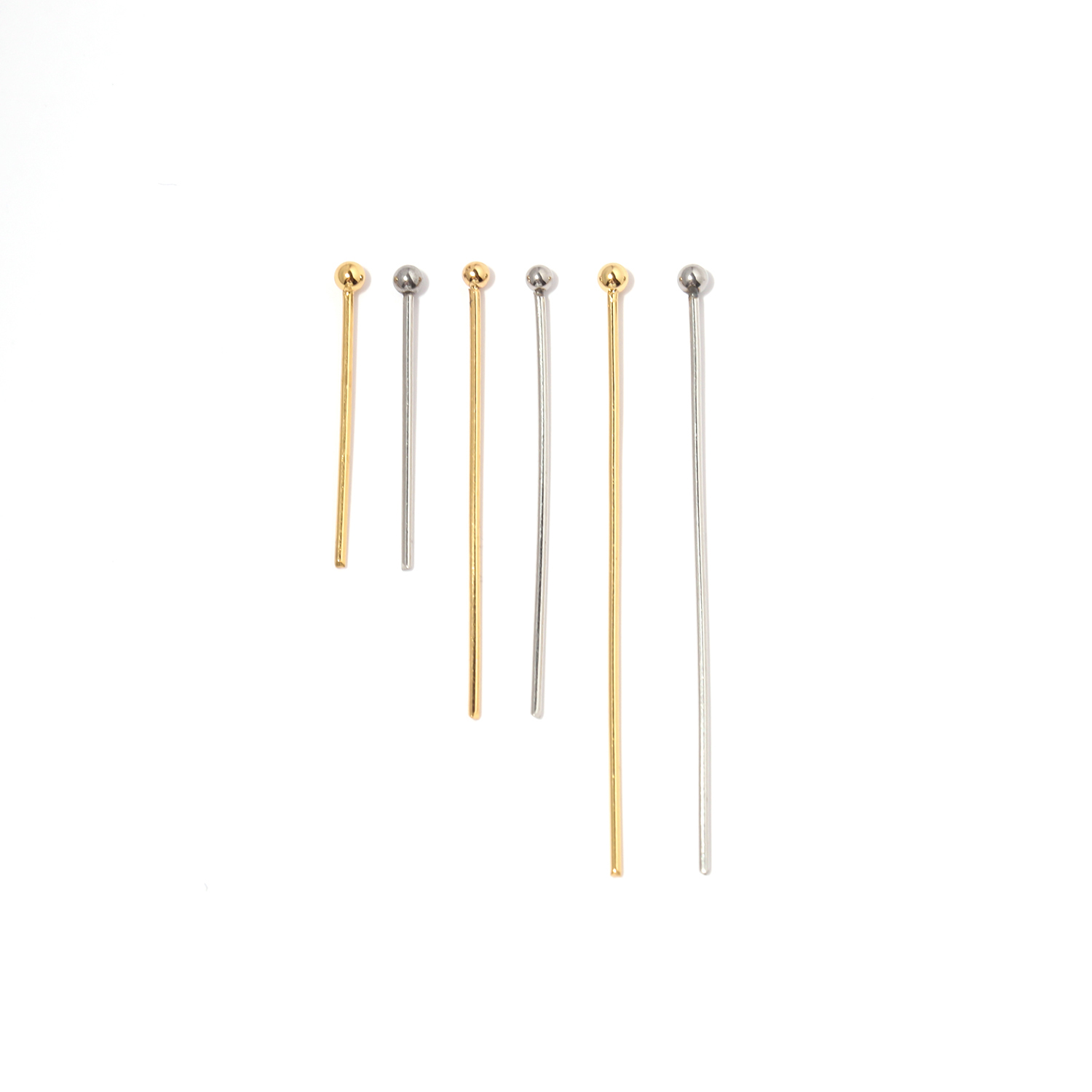 50pc Stainless Steel Metal Cha - Eyepin Ball End review and price