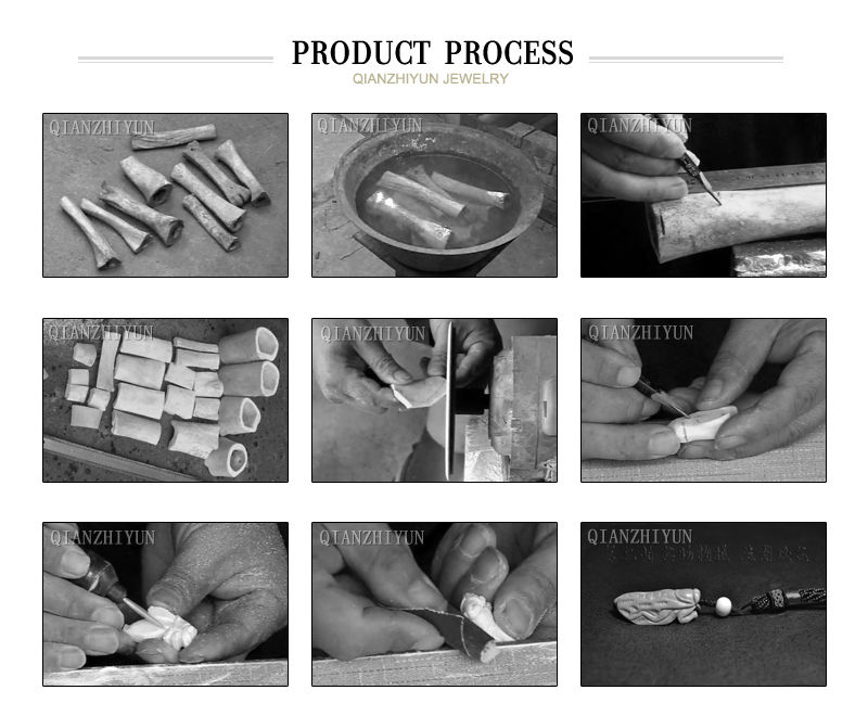 3PCS Handmade Carved Yak Bone  - Jewelry Making New Zealand review and price