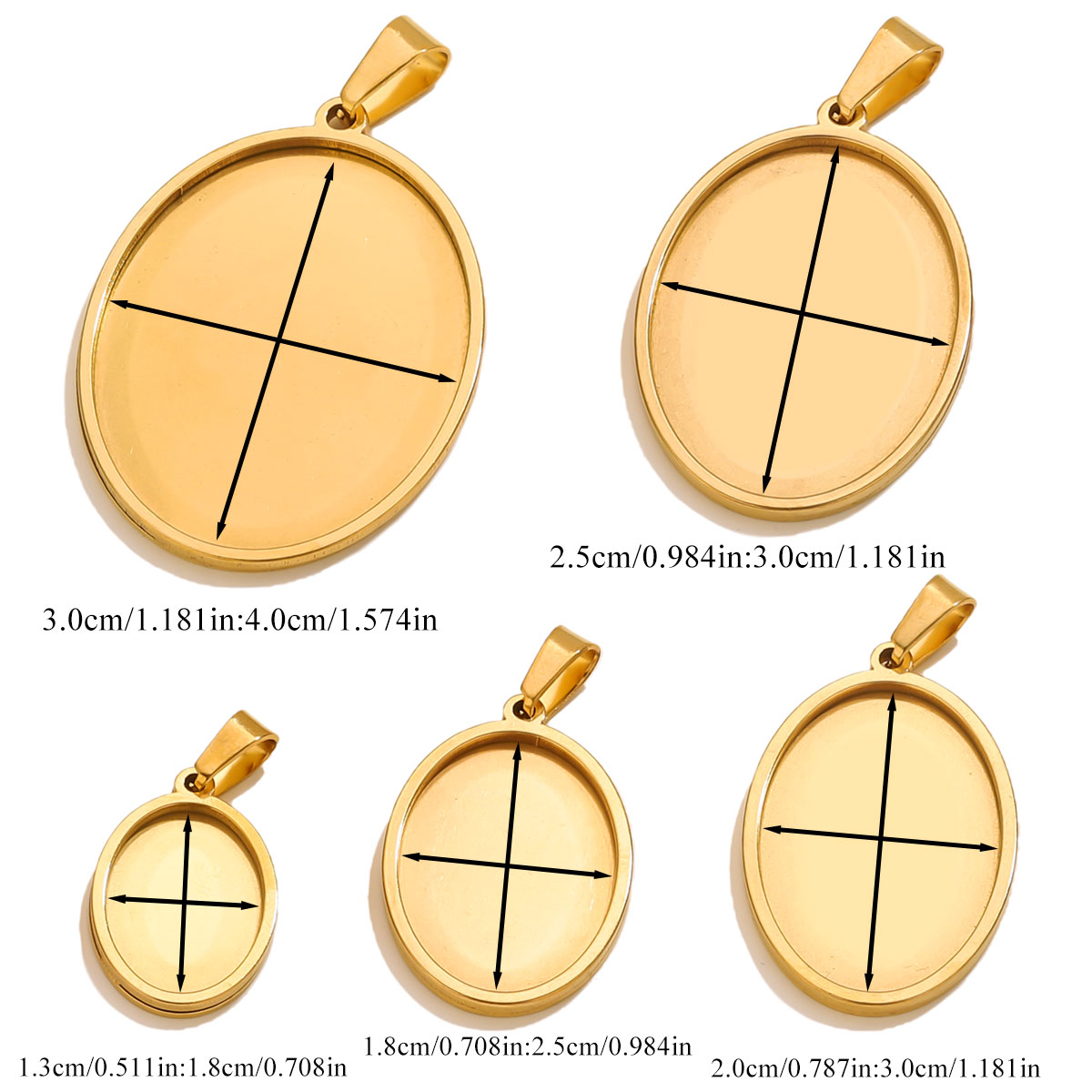 5PCS Stainless Steel Charms Go - Jewelry Making Materials Wholesale review and price
