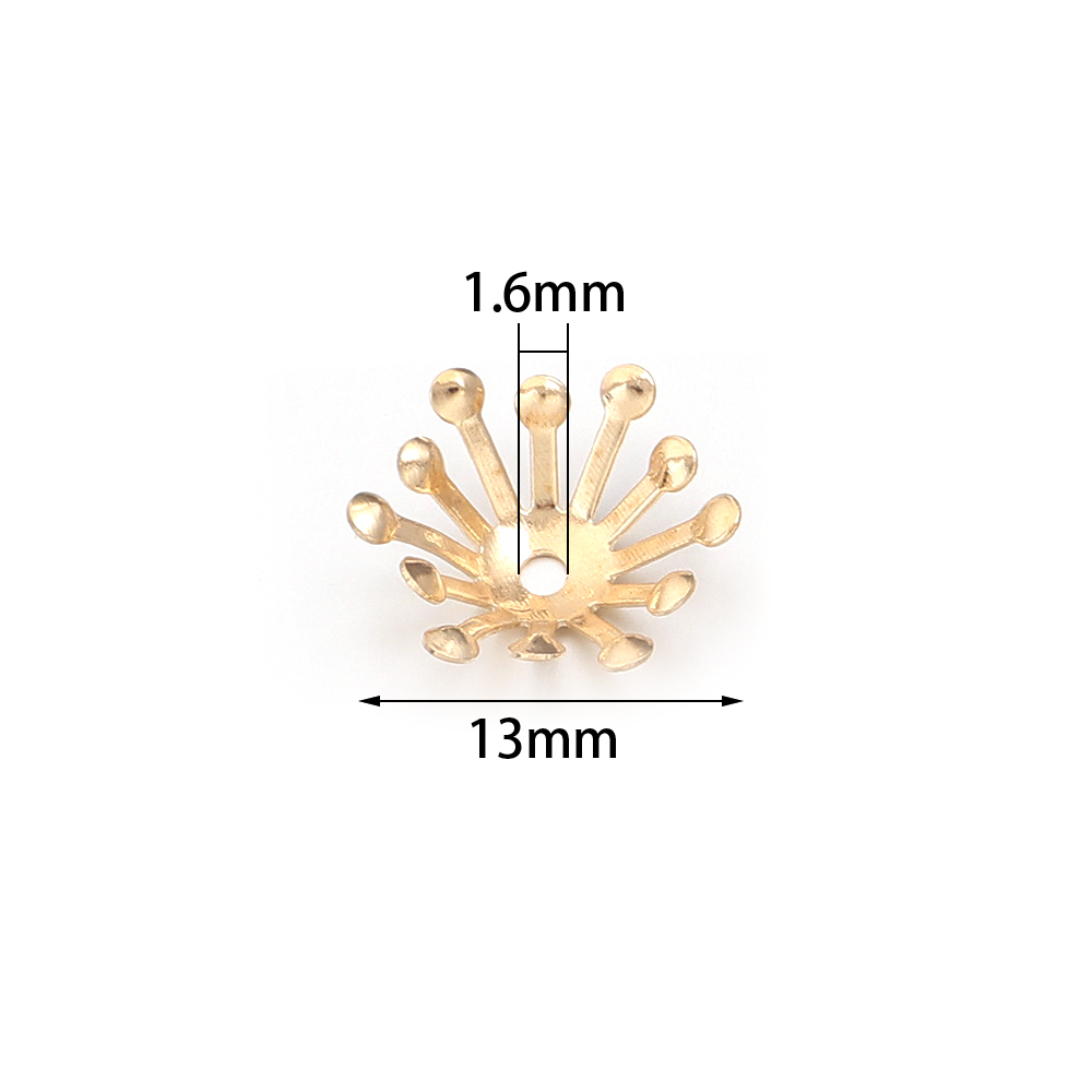 100Pcs Diameter 13MM Gold Colo - Jewelry Making Materials Wholesale review and price