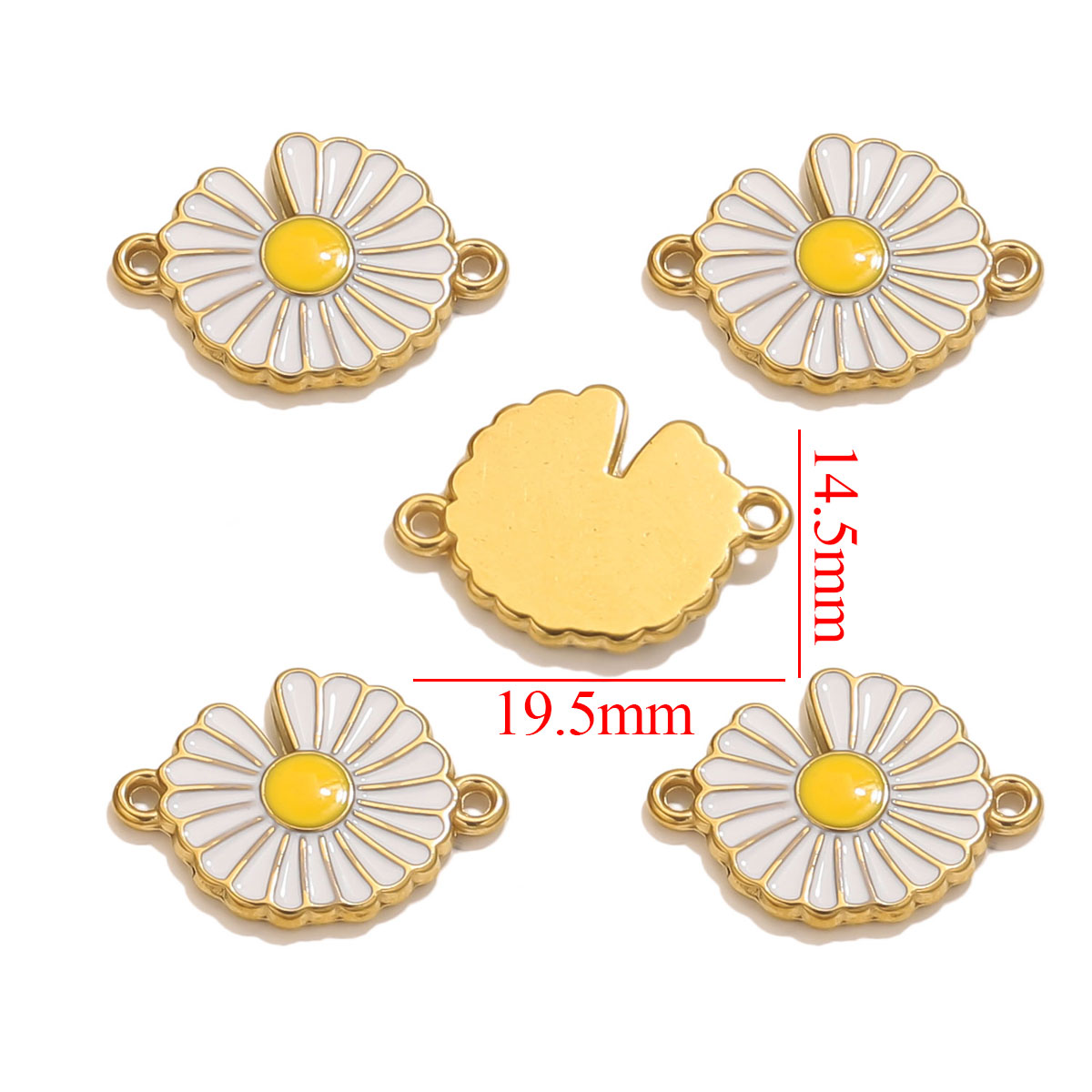 4pcs Stainless Steel Enamel Vi - Jewelry Making Materials Wholesale review and price