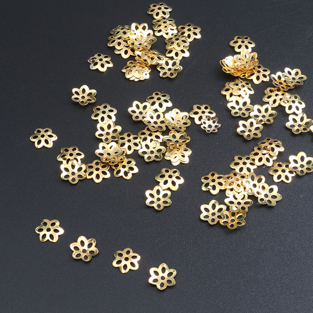 100Pcs Flower Bead Caps for Br - Jewelry Making In Bali review and price