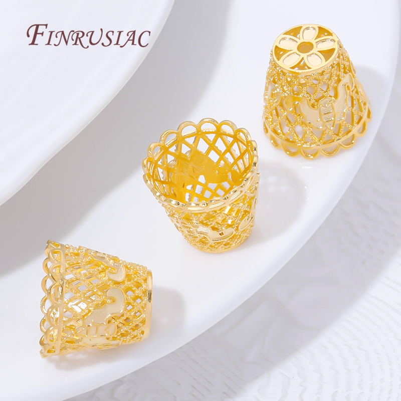 18K Gold Plated Tassel End Cap - Jewelry Making Materials Wholesale review and price