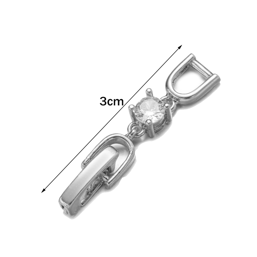 5pcs White Gold Plated Crystal - Jewelry Making School review and price