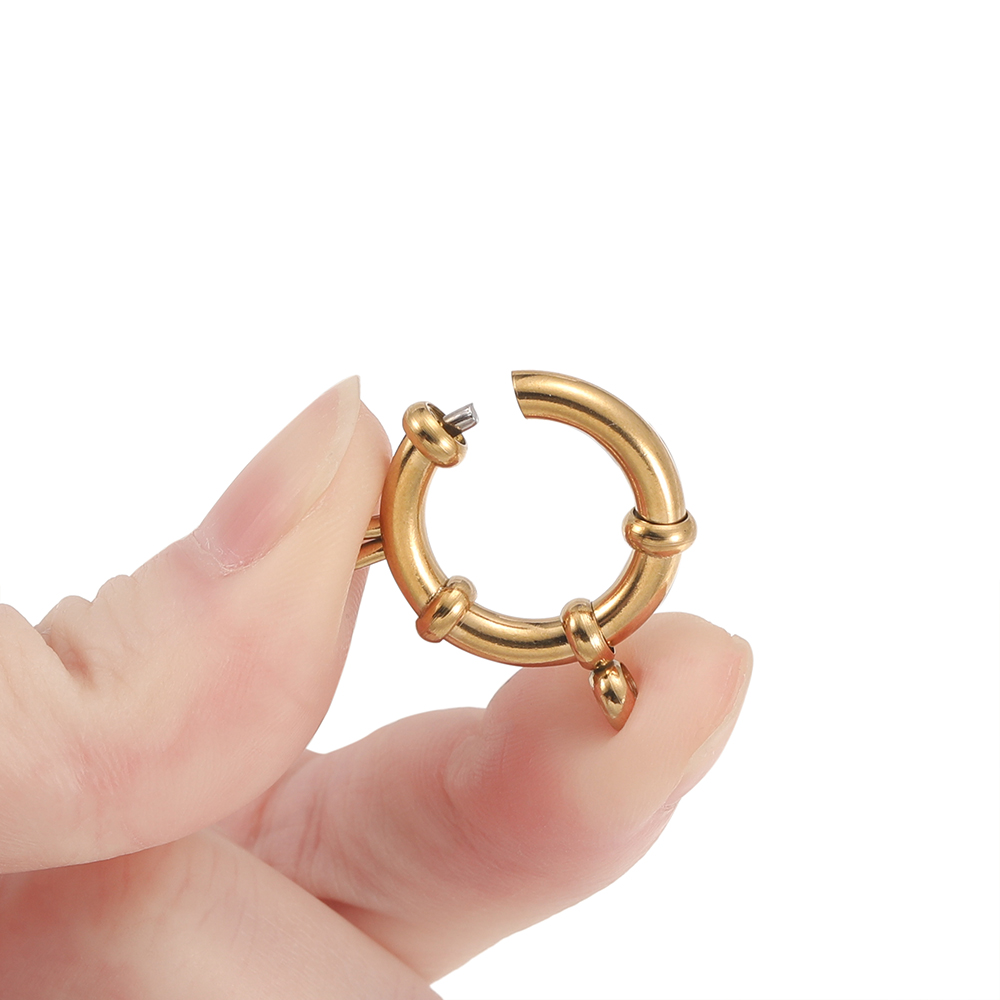 2pcs Stainless Steel Round Spr - Jewelry Making School review and price