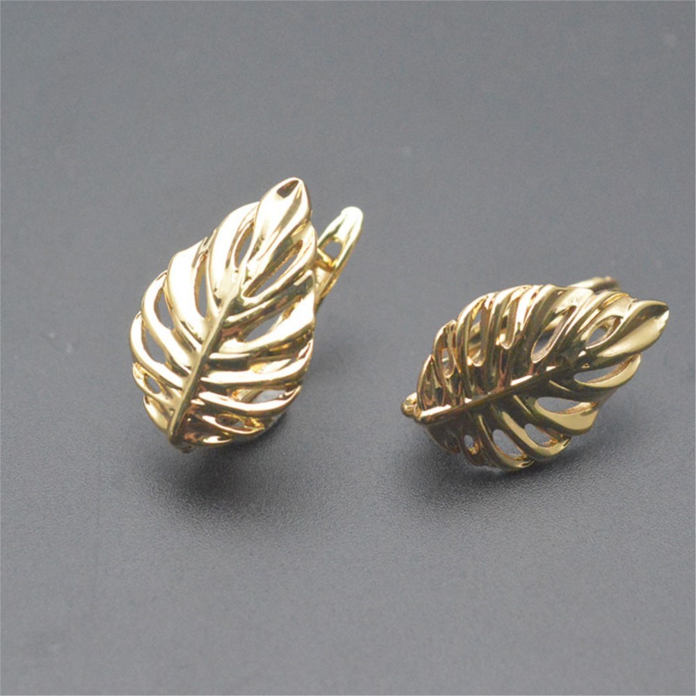 1/2Pcs 18K Gold Plated Brass L - Jewelry Making School review and price